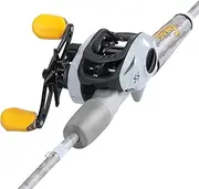 Sougayilang Spinning& Casting Fishing Rod Combos with Graphite 2Pc Blanks Fishing Reel for Bass Fishing