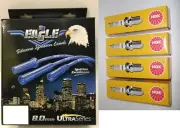 Eagle 8mm Ignition Leads & 4 Ngk Spark Plugs 84151HD-BP5EY suits Toyota Hiace 2