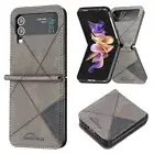 Luxury Hybrid Leather Shockproof Flip Case Cover For Samsung Galaxy Z Flip 4 5G