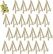 20 Pack Easel for Painting Small Tabletop Wood Easels for Painting Canvas Stand Mini Arts Crafts Painting Easel Portable Photo Picture Display Sign Holder for Artist Adults Kids Students