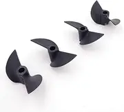 Toy Accessories 2PC 2-Blades Nylon Propeller Prop 40mm 42mm 4.76mm 3/16" Shaft CW CCW Prop Compatible with RC Boat Speed Boat Toy Boat Model (Color : 2PCS 42mm Right Hand)