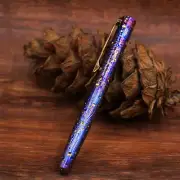 Titanium Pocket Fountain Pen 0.5 Nib Business Signature ink Pen Gift Pen EDC