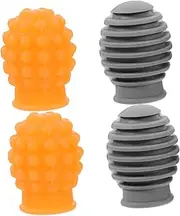 UPKOCH 4Pcs Silicone Drumstick Caps Mute Tips for Quiet Practice Durable Drumstick Silent Tips Stylish Color Combinations for Enhanced Drum Setup