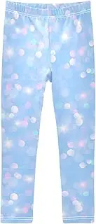 [Joisal] Magic Blue Pattern Girls Leggings 4T Comfortable Leggings for Girls