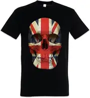 [Urban Backwoods] Union Jack UK Skull Flag Men T-Shirt