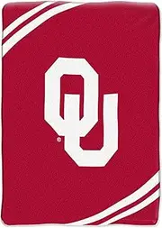 NCAA Oklahoma Sooners 60-Inch-by-80-Inch Raschel Plush Blanket "Force" Design