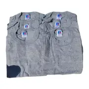 6 Pack New Blank Russell Athletic Small Crew Neck Short Sleeve T-Shirt HTV