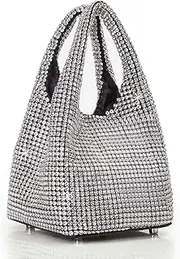 [BABEYOND] Clutch Purses for Women - Sparkly Evening Bags Glitter Rhinestone Portable Handbag for Party Prom Wedding