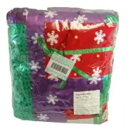 Domestications Christmas Gift Time Quilt Full/Queen Size 86" x 86" New XM1422