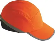 Portwest PW79 Long Peak Bump Cap Hard Hat Cool Vent Baseball Style Head Protection EN 812 Certified, Orange