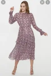 Brand New Cooper St Who’s That Girl Long Sleeve Midi Dress Size 8 RRP$395