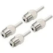 Pig Nipple Waterer Poultry Drinker Feeder Sows 1/2" PT Long Rod, 4pcs