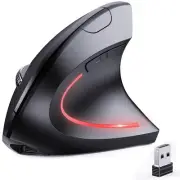 JYKEYMOUT Bluetooth and 2.4G (2-in-1) Rechargeable Wireless Mouse, Ergonomic ...