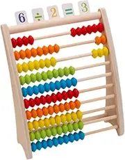 EHJRE Counting Frame Toy Wooden Abacus for Learning Preschool Early Development