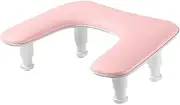 Generic Nail Art Hand Support Tool for Manicure U Shape Design, Pink