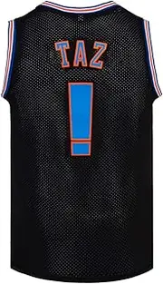 [CNALLAR] Youth Basketball Jersey TAZ #! Space Movie Jam Jersey 90S Kids Shirts S-XL Black