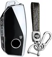 KUNIO Car Key Fob Cover Fit for BMW Energy Ix I7 X7 3 4 5 7 Series 740li M3 Key Protective Cover Keychain Key Holder 4 Button