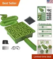 Catch Basin & Flexible Downspout Pipe Kit - Easy Installation & Durable Design