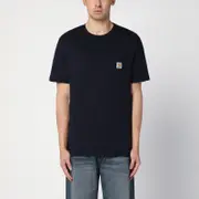 [Carhartt WIP] Dark Navy S/S Pocket T-Shirt M Blue