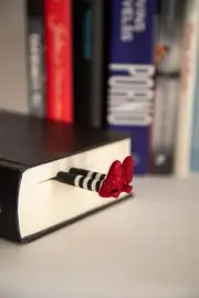 Handmade Wizard of Oz Wicked Witch Bookmark, Ruby Slippers, Book Lover Gift