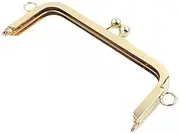[CarpNettore] 2x Metal Purse Frame Bag Clutch Frame Great Appearance Hardware Design Rectangle Clasp Lock Purse Clasp Frame for DIY Craft