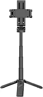 Generic Selfie Stick Tripod with Remote Phone Tripod Extendable Tripod Stand (Black)