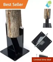 High-Strength Steel Wood Kindling Splitter - Manual Log Wedge for Efficiency