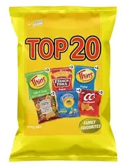 Variety Potato Chips Top 20 Variety Multipack 375grm