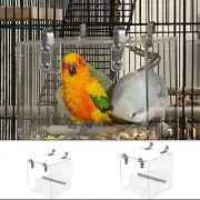 Automatic Bird Feeder Clear Acrylic Bird Cage Feeder No Spill Bird Feeder Go|