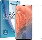 MEZON [2 Pack] Tempered Glass for OPPO Find X2 Lite - 9H HD Crystal Clear Premium Screen Protector – Case Friendly, Shock Absorption (OPPO Find X2 Lite, 9H HD)