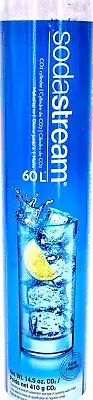 Soda Stream, CO2 Cylinder,Full,60L,Aluminum,Blue,Sealed Top,Earth Friendly