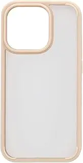 Flower Ring Hybrid Case Simple SC15P001-BE (Beige) (For iPhone 15 Pro)