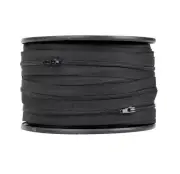 Birch Black #3 Continuous Zipper Chain (50 metre roll with 70 sliders)
