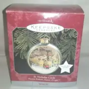 St.Nicholas Circle`1998`Magic-Thomas Kinkade-Painter Light,Hallmark Ornament