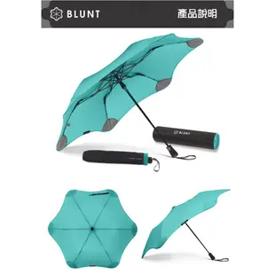 【BLUNT 紐西蘭 XS_METRO UV自動折傘《蒂芬妮綠》】BLT-X01/摺疊傘/自動傘/雨傘/晴雨傘/悠遊山水