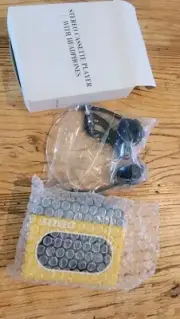 Vintage NIB Yellow Walkman Cassette Player With Headphones