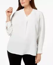Nine West Plus Size V-Neck Top $79 Size 3X # 6A 925 NEW