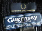 Rare Fred Perry UK, 100% Thick Lambswool, Guernsey Cable Knit Scarf
