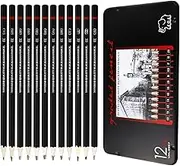 MAIHUO 12 Pcs Graphite Pencils Set,Drawing Sketch Pencil Set,Art Set for Adults,Beginner,Profession Sketch Pen,8B,7B,6B,5B,4B,3B,2B,B,HB,F,H,2H
