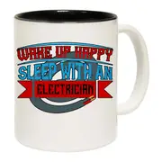 Wake Up Happy Sleep With An Electrician Sparky Mug Cup