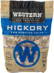 Hickory BBQ Smoking Wood Chips, 180 Cubic Inches