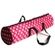YOGA MAT ZIPPER BAG (ONLY) CARRY STRAP SIDE POCKET PINK WHITE