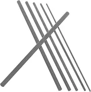 [Gogogmee] Fishing Rods Carbon Fiber Repair Kit 6pcs Solid Carbon Fiber Fishing Pole Connectors for Damaged Rods