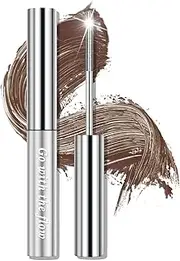 Erinde Mascara for Older Women, Brown Waterproof Mascara for Mature Women, Extreme Length and Volume, No Clumps, Long Lasting, Hypoallergenic for Sensitive Eyes #02