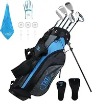 TKG Sports Youth Golf Club Set Ages 7-10, Junior Golf Stand Bag, Rain Hood, Glove, Towel, Tees, and Golf Balls