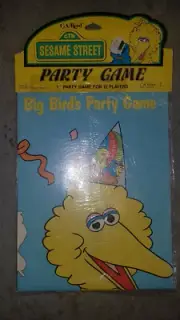 Vintage Sesame Street Party Game for 12 Players BIG BIRDS PARTY GAME NOS CA REED