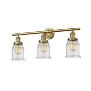 Innovations 3 Light Canton Bathroom Fixture in Brushed Brass - 205-BB-G182