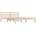Bed Frame Solid Wood Pine 153X203 Cm Queen Size pine wood Queen Bed Frames