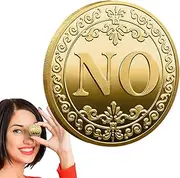 Yes No Coin - Metal Decision Maker, Collectible Choice Coin, Lucky Double-Sided | Premium Engraved with Unique Design, High-Quality Decision Token with Collector Birthday Chris