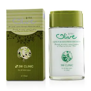 3W Clinic - 男士橄欖清爽乳液Olive For Man - Fresh Emulsion